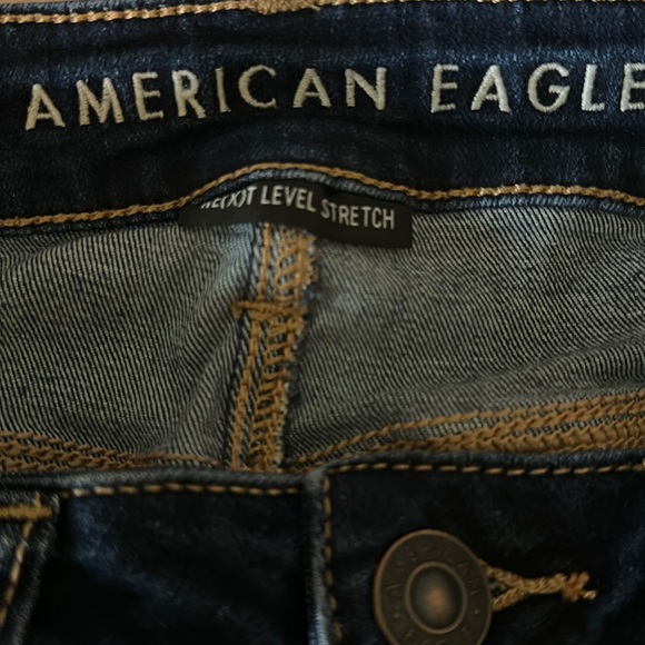 American eagle outfitters next level stretch jeggings darkwash sz 6short length - Picture 3 of 5